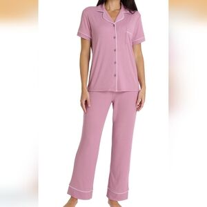 Nicole Miller 3 Piece Pink Pajama Set